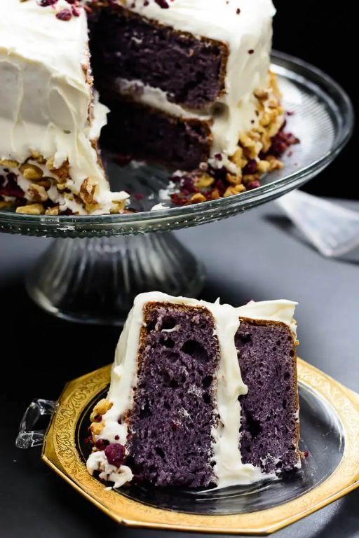 Purple Sweet Potato Velvet Cake