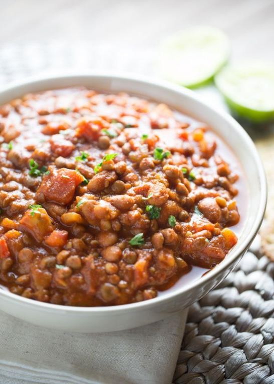 Quick Canned Lentil Chili