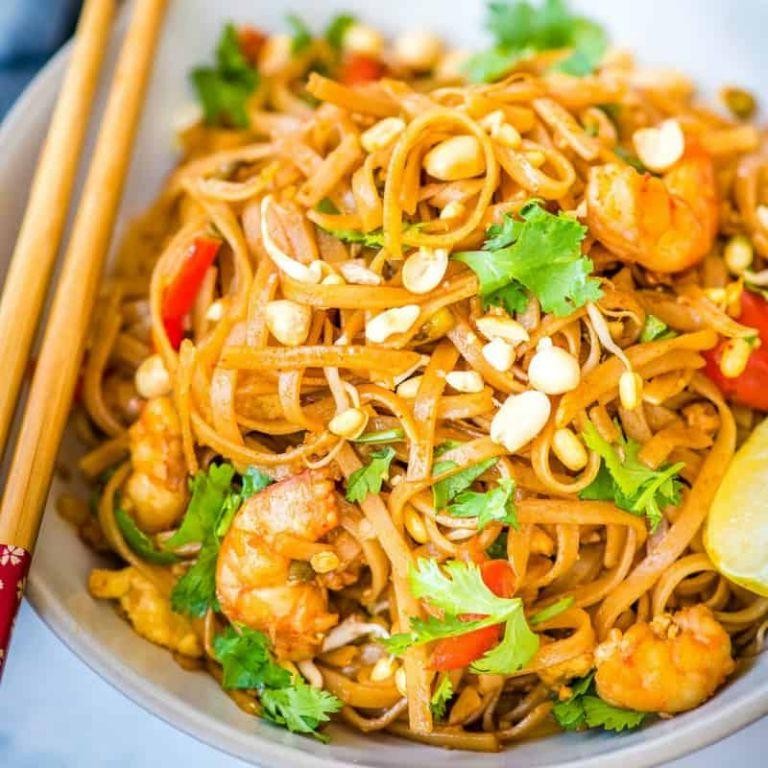 Quick and Easy Pad Thai with Egg Ribbons