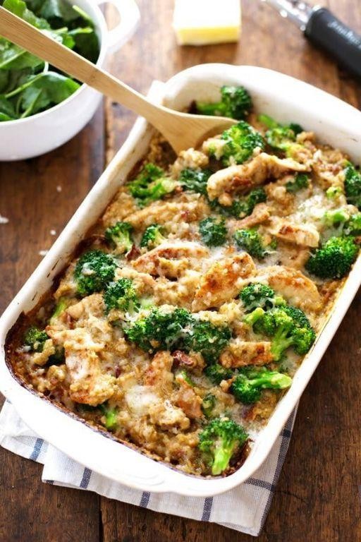 Quinoa Chicken and Broccoli Bake