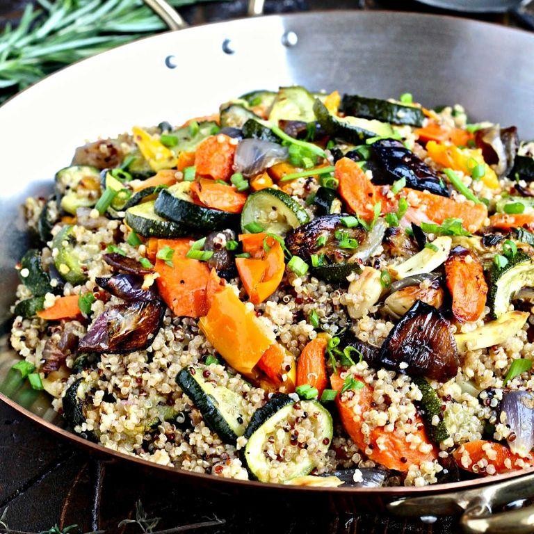 Quinoa Pasta with Roasted Vegetables