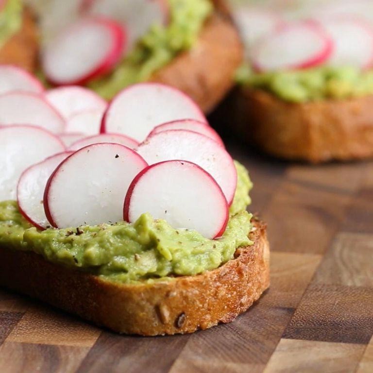 Radish and Avocado Toast