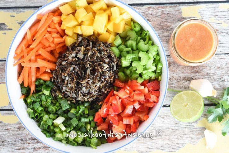 Rainbow Rice Salad Cups
