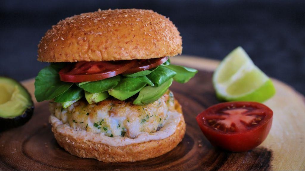 Rainbow Trout Burgers with Spicy Aioli