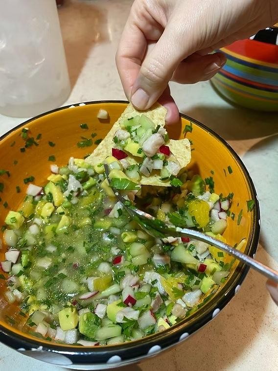 Rainbow Trout Ceviche with Lime and Cilantro