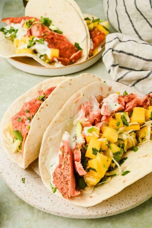 Rainbow Trout Tacos with Mango Salsa