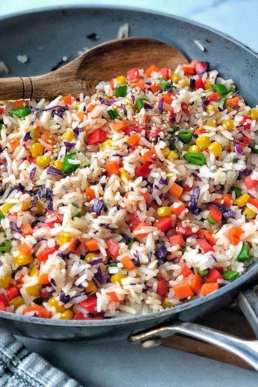 Rainbow Veggie Fried Rice