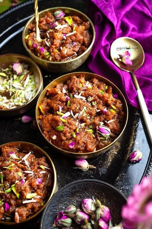 Rajgira Halwa with Ghee and Dry Fruits
