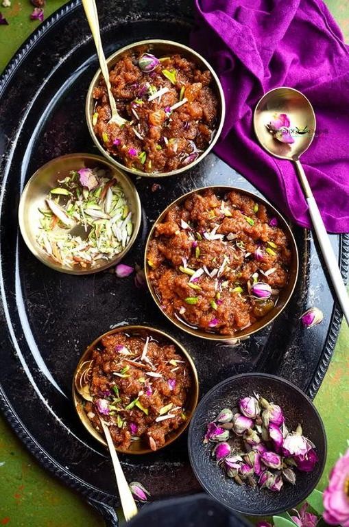Rajgira Sheera with Cardamom and Saffron