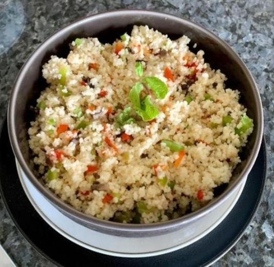 Rajgira Upma with Vegetables