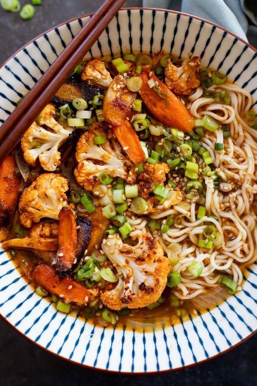 Ramen with Roasted Vegetables and Sesame