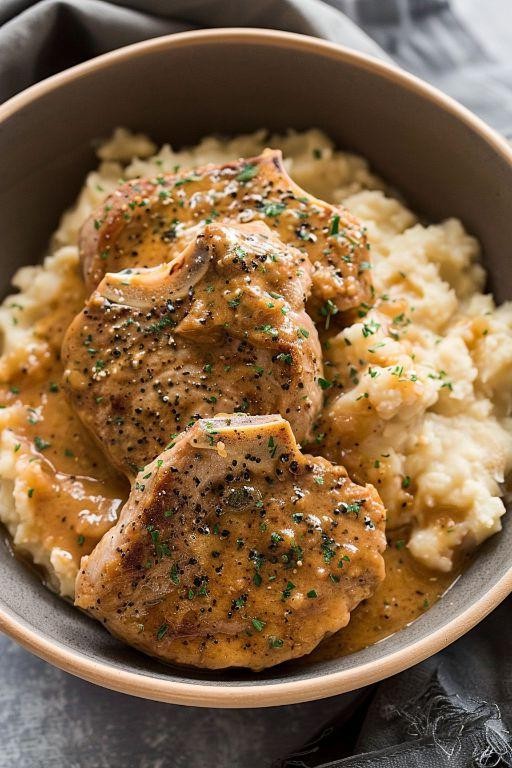 Ranch-Seasoned Crock Pot Pork Chops