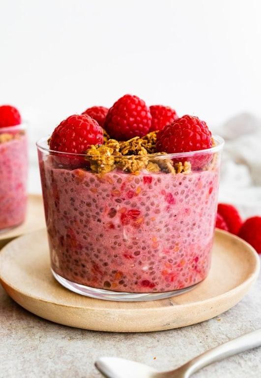 Raspberry Chia Seed Pudding