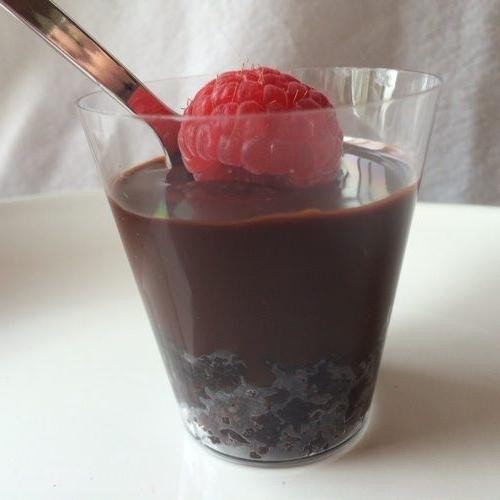 Raspberry Dark Chocolate Ganache Shots