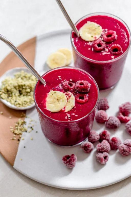 Raspberry Hemp Seed Anti Inflammatory Smoothie