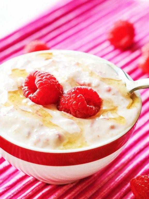 Raspberry Honey Greek Yogurt