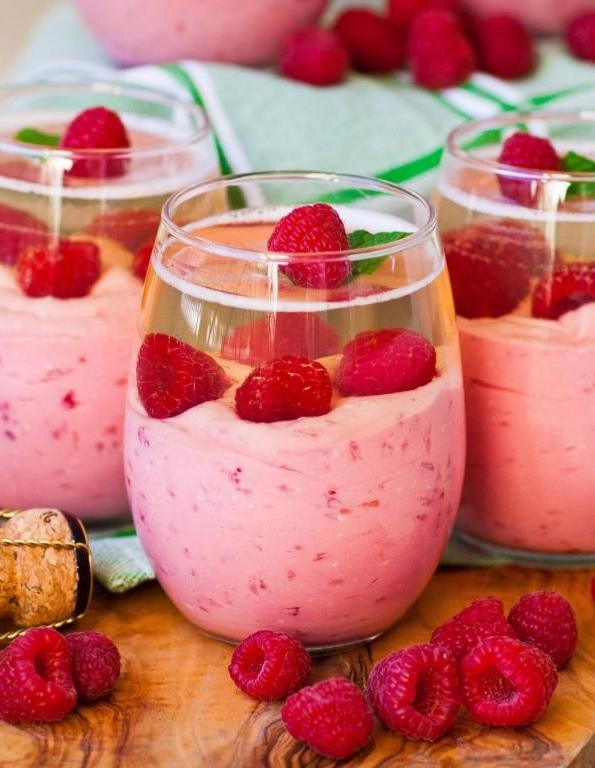 Raspberry Jello Mousse