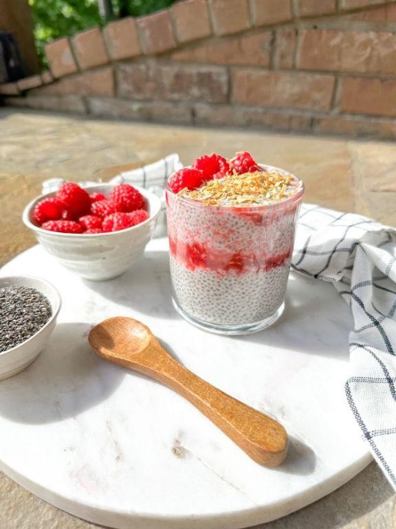 Raspberry Lemon Chia Seed Bowl