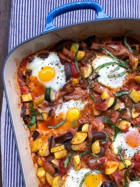 Ratatouille with Baked Eggs