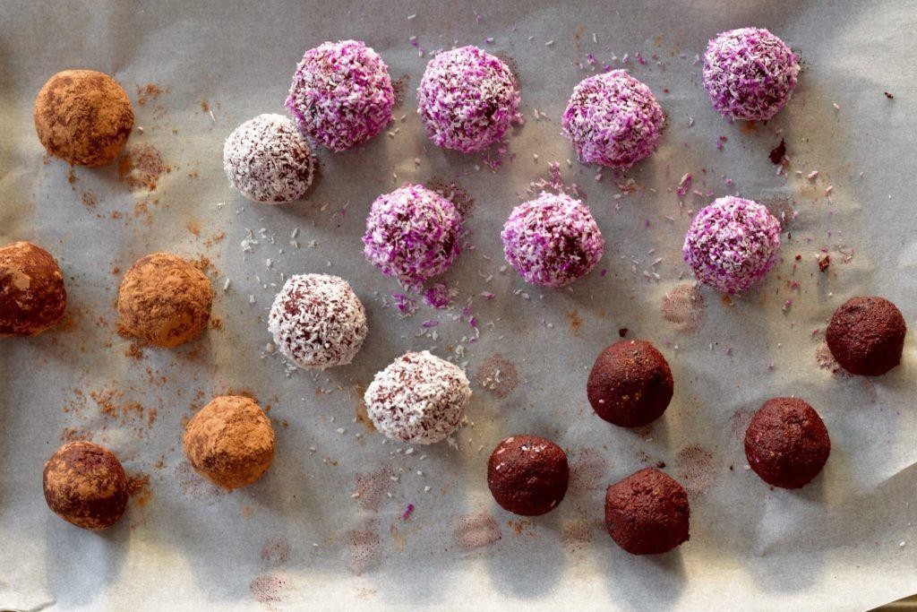 Raw Beet and Coconut Bliss Balls