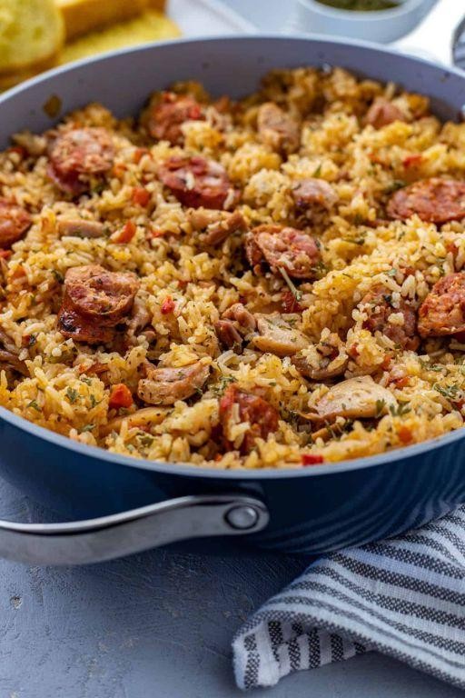 Red Rice Jambalaya with Sausage and Chicken