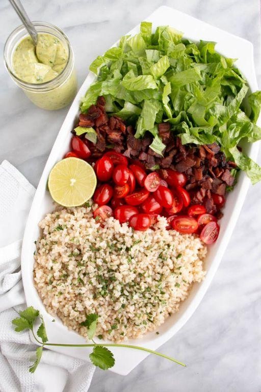 Red Rice Salad with Avocado and Lime Dressing