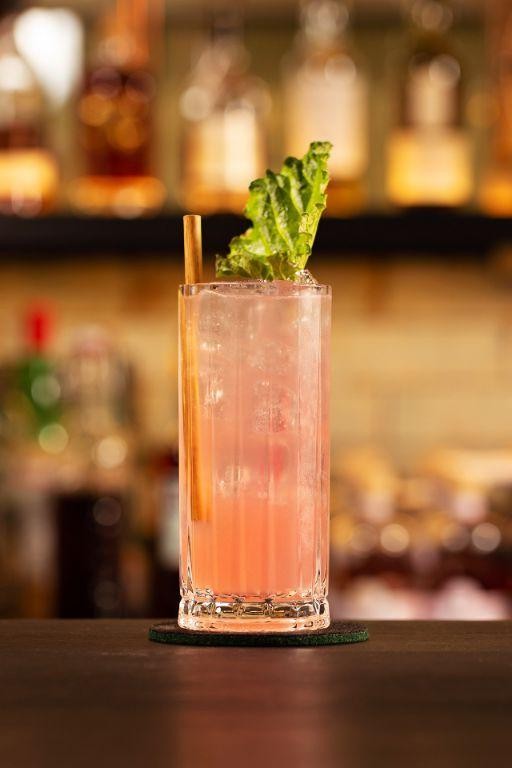 Rhubarb Bitters Collins