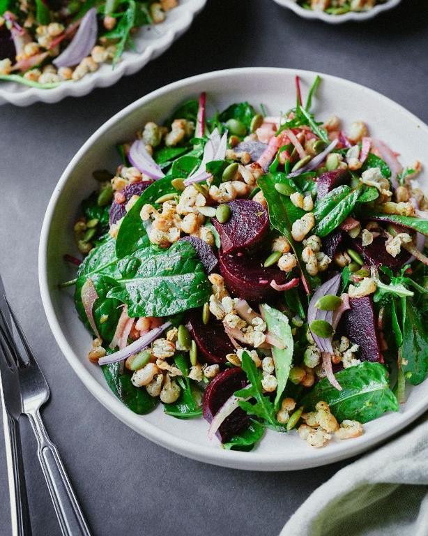 Roasted Beet and White Bean Salad