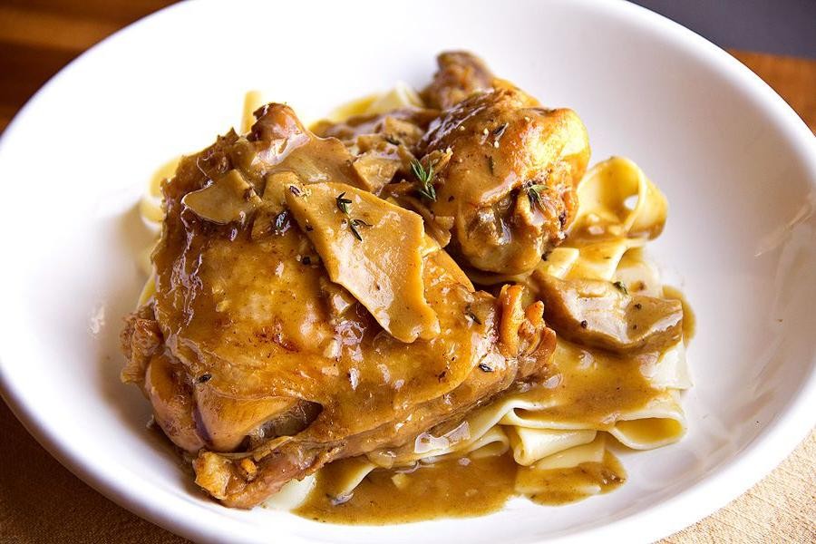 Roasted Chicken with Dried Porcini Mushroom Gravy