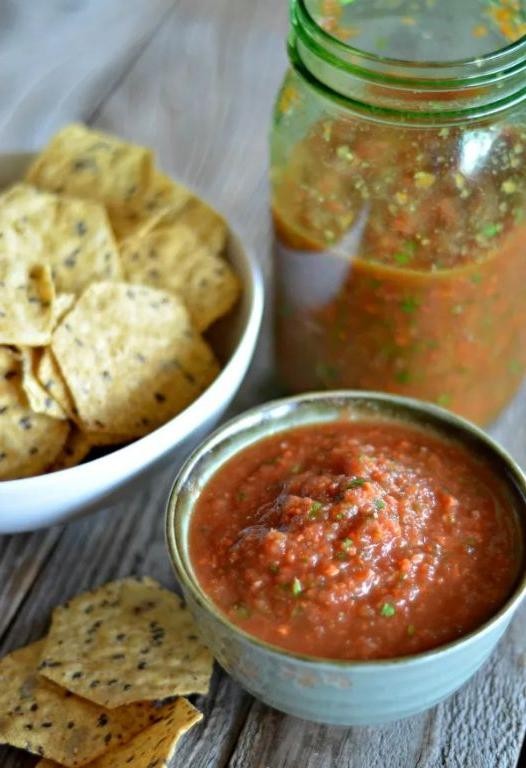 Roasted Garlic and Canned Tomato Salsa