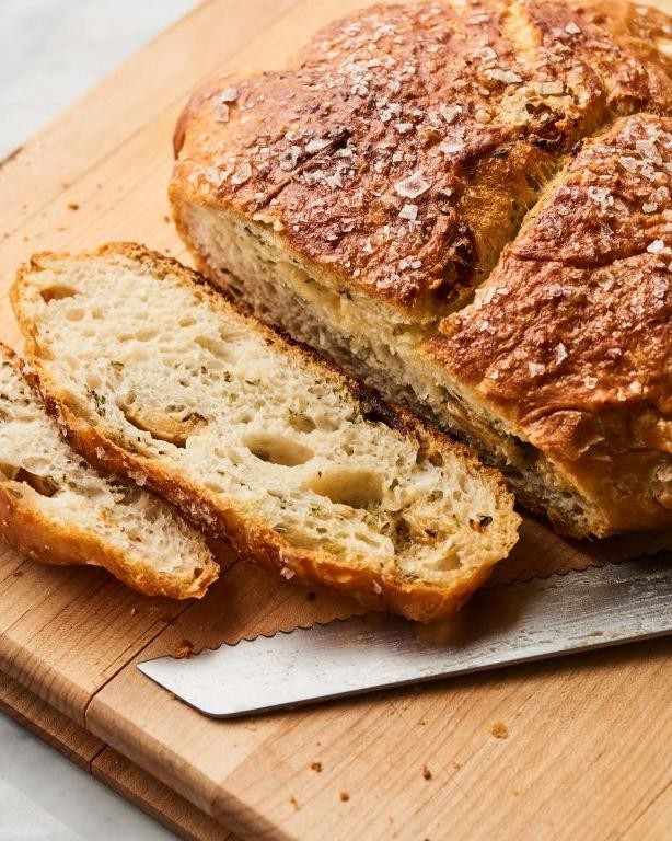 Roasted Garlic and Herb Quick Bread