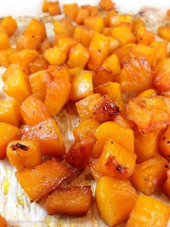 Roasted Hubbard Squash with Maple Glaze