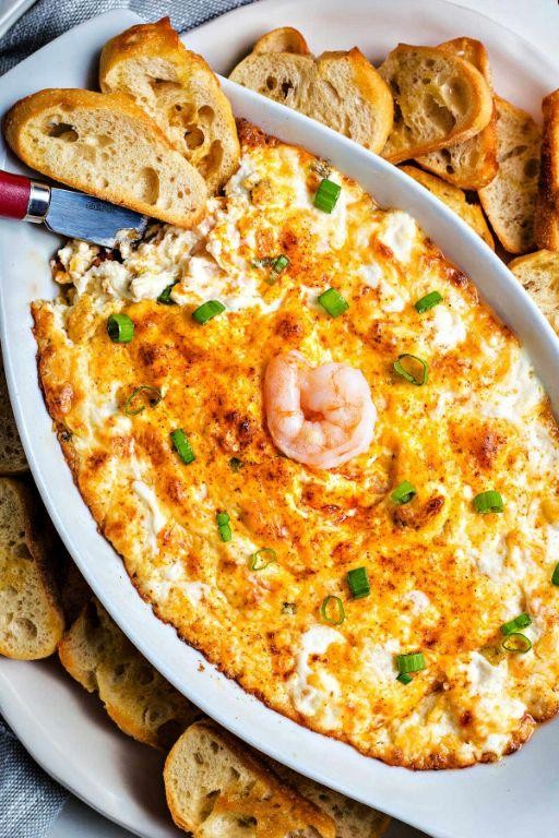 Roasted Red Pepper Shrimp Dip with Cream Cheese