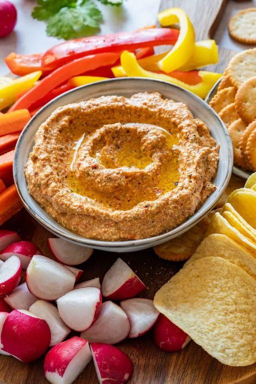 Roasted Red Pepper and Cottage Cheese Spread
