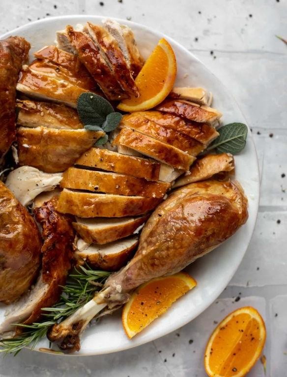 Roasted Turkey Breast with Sage Butter