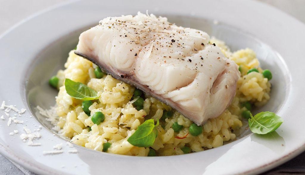 Rock Cod Risotto with Saffron