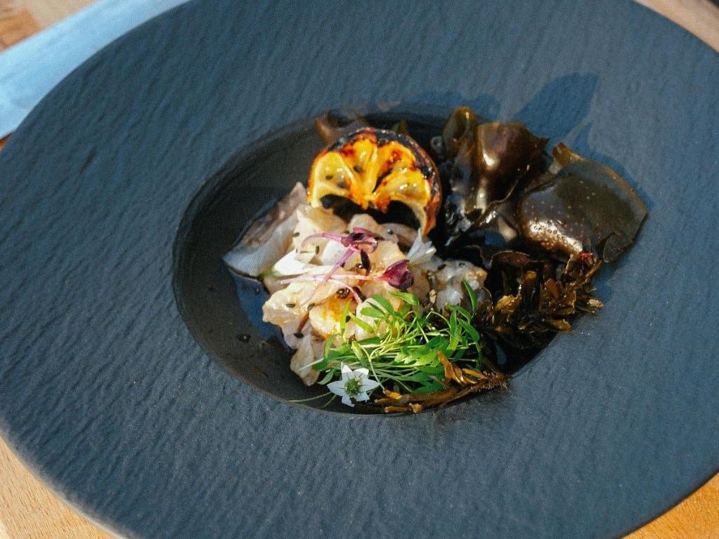 Rock Cod Sashimi with Ponzu Sauce