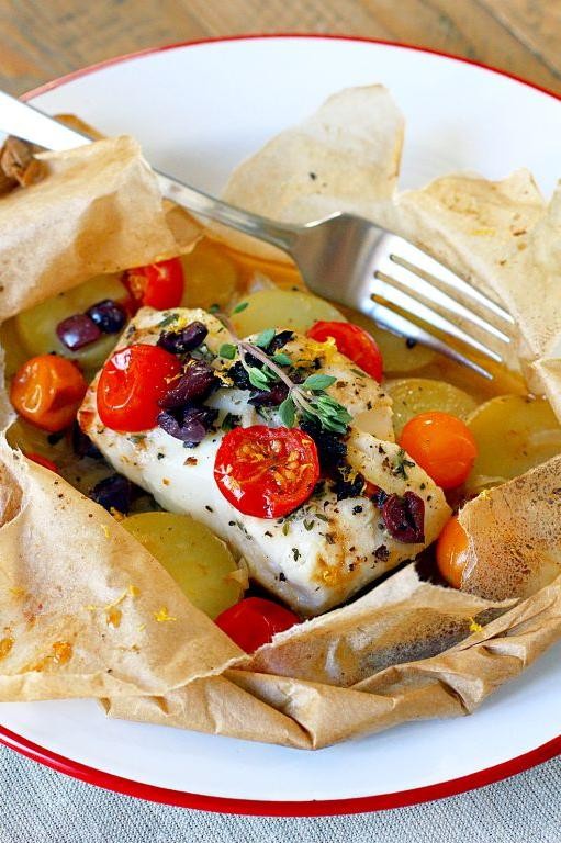 Rock Cod en Papillote with Vegetables