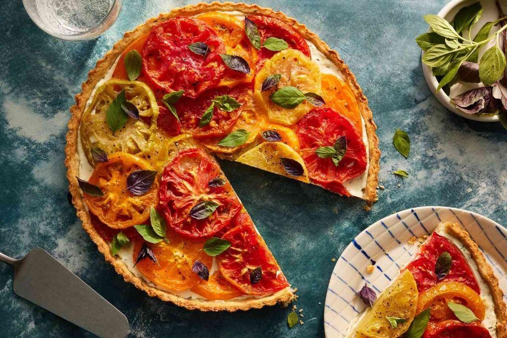 Roma Tomato and Goat Cheese Tart