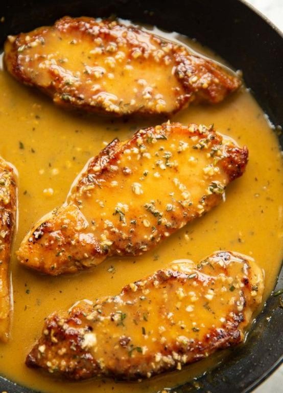 Rosemary Garlic Baked Pork Chops