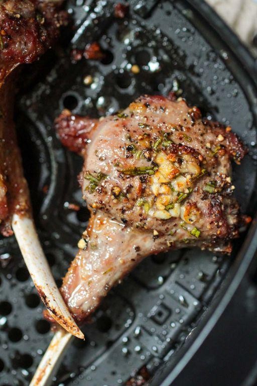 Rosemary Infused Air Fryer Lamb Chops