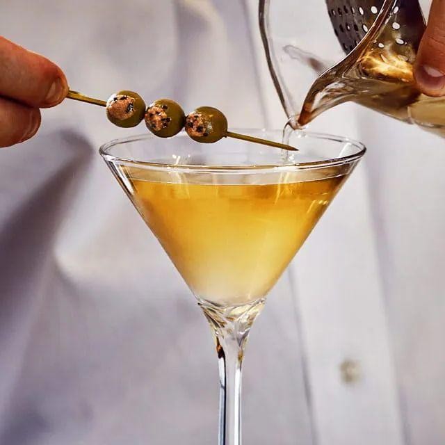 Rosemary and Black Pepper Dirty Martini