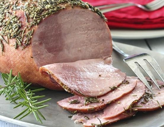 Rosemary and Garlic Studded Ham Roast