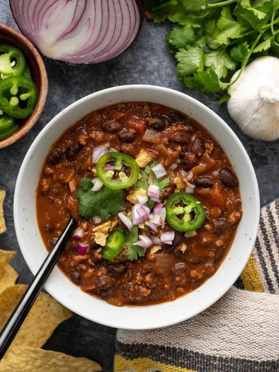 Rump Roast Chili with Black Beans