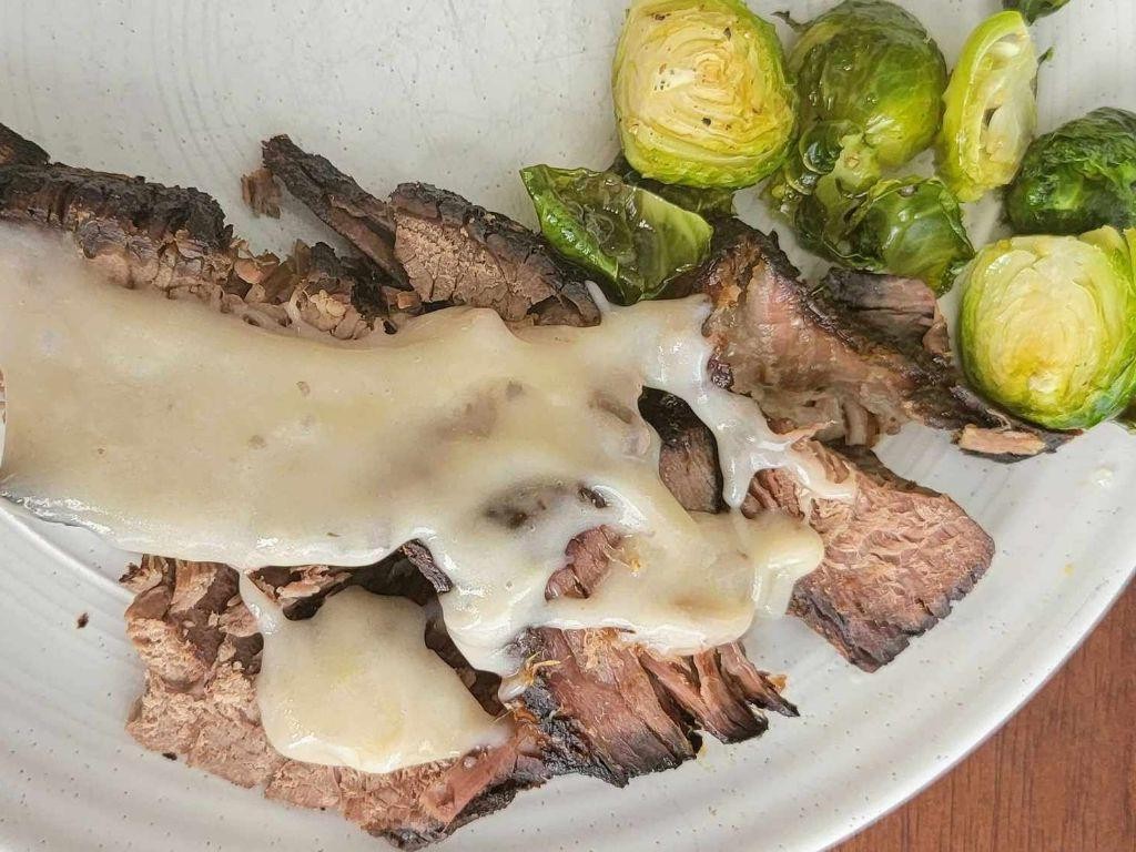 Rump Roast with Mushroom Gravy