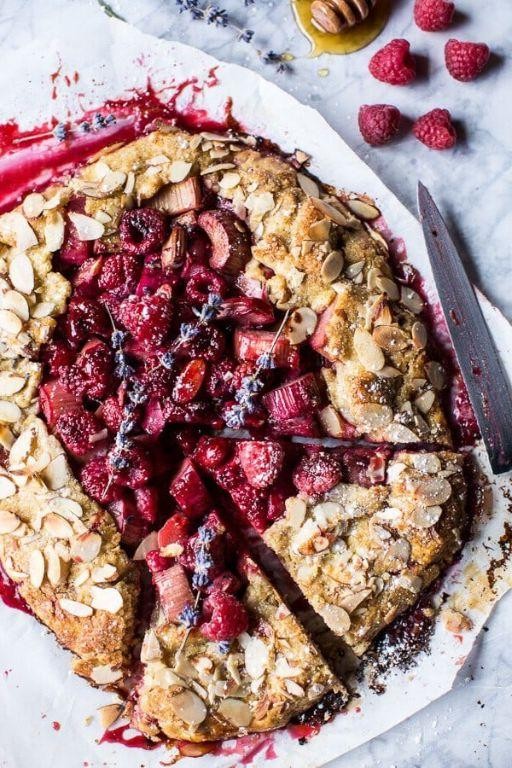 Rustic Rhubarb Galette with Honey Drizzle