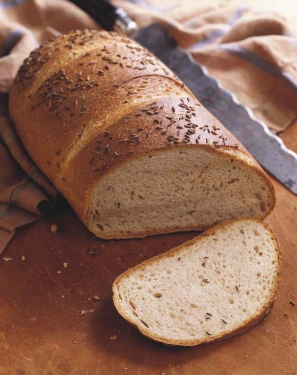Rye Bread with Caraway Seeds