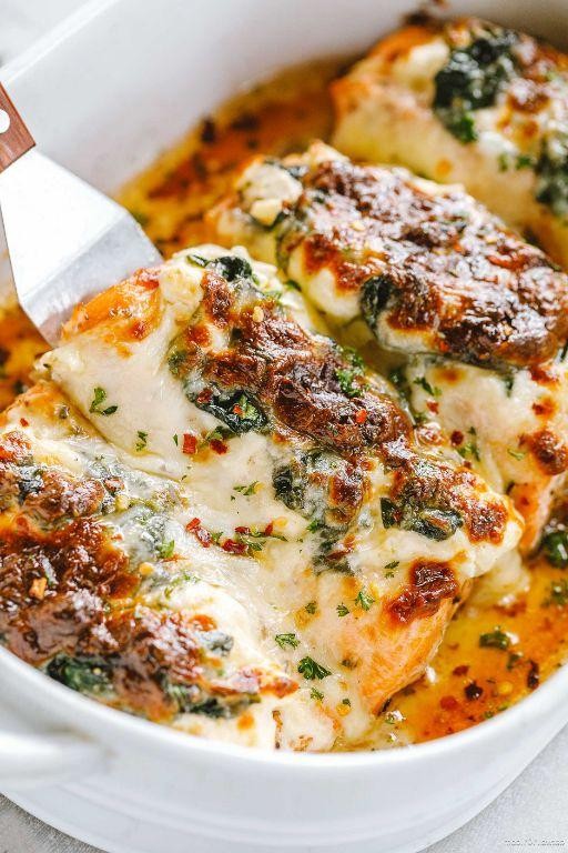 Salmon and Spinach Casserole