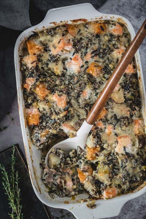 Salmon and Wild Rice Casserole