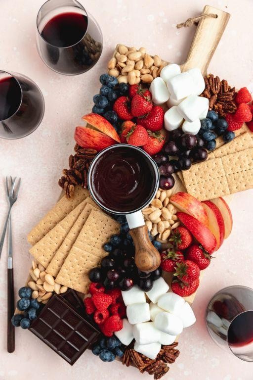 Salt Block Chocolate Fondue